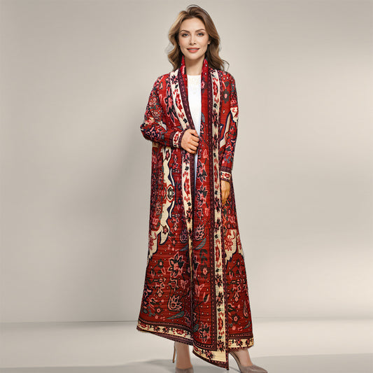 Muslim Robe Women Long Dress Arab Dubai Middle East Women 2024 New Abaya Dress Costume