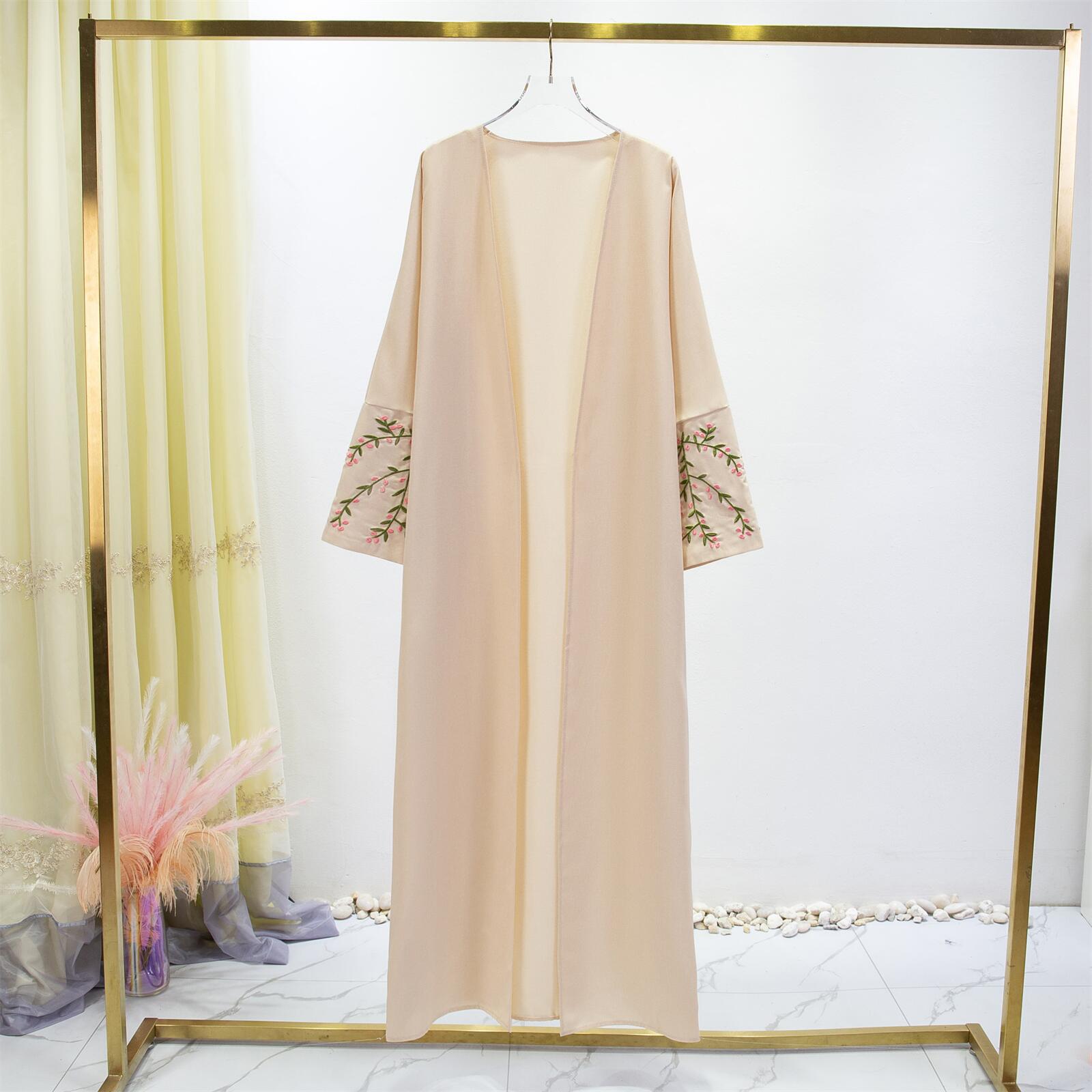 Cross-border Trade AliExpress Amazon Abaya Clothing Embroidered Dress Flower Embroidered Cardigan Robe