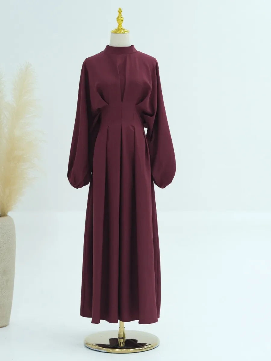 Eid Modest Muslim Dress for Women Jalabiya Ramadan Robe Dress 2024 Ramadan Caftan Party Long Dresses Vestido Largo Full Sleeve