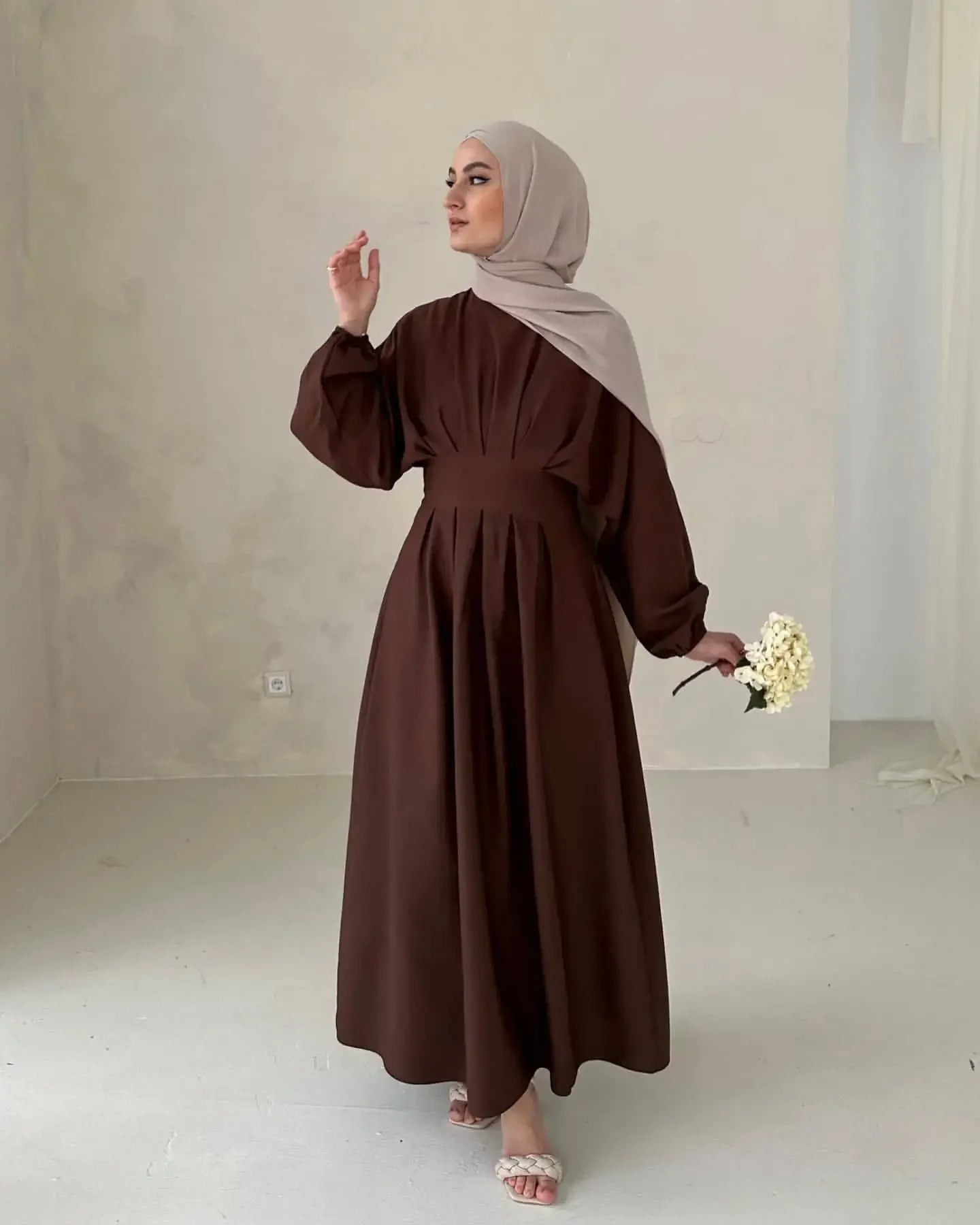 Eid Modest Muslim Dress for Women Jalabiya Ramadan Robe Dress 2024 Ramadan Caftan Party Long Dresses Vestido Largo Full Sleeve