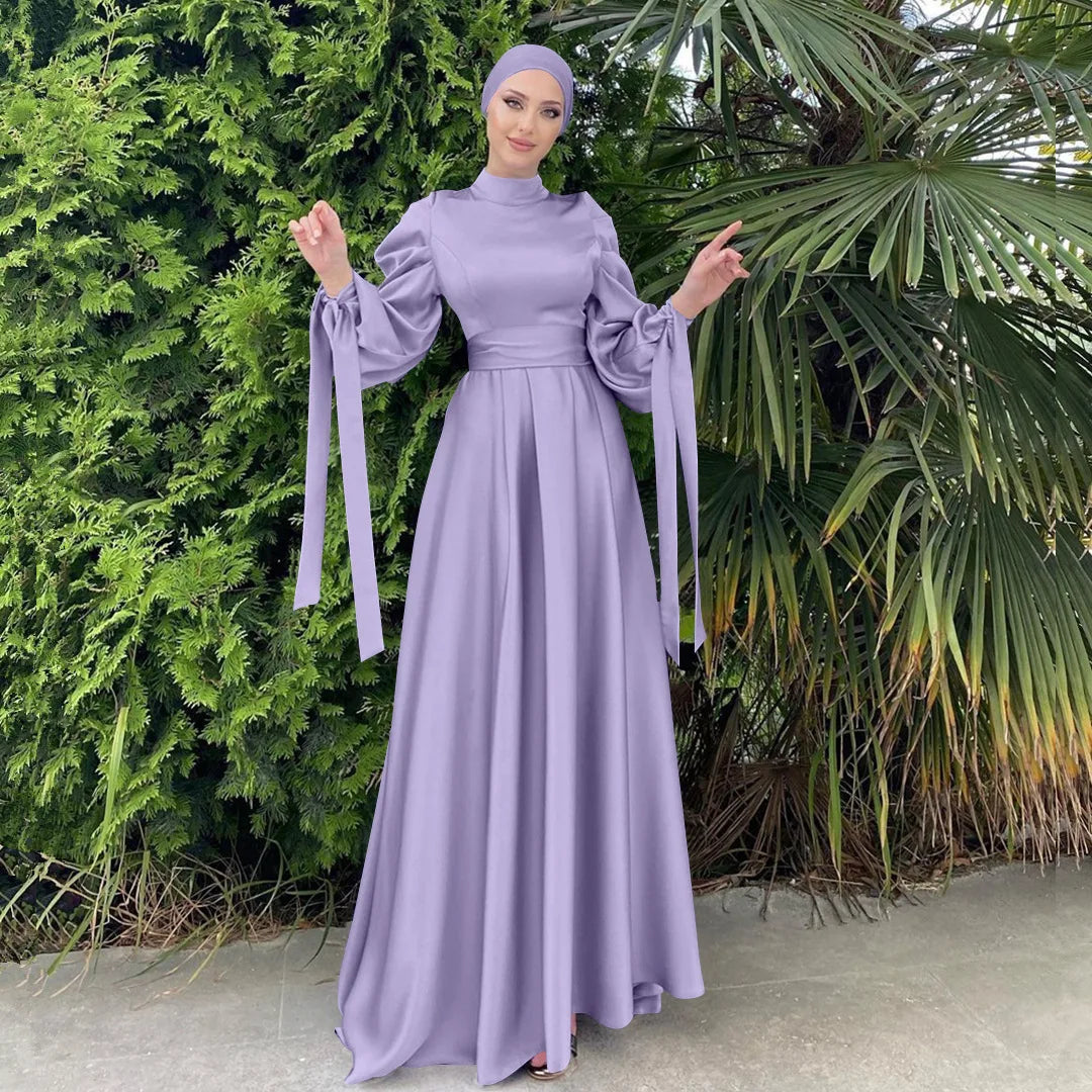 Eid Morocco Dress Women Muslim Abaya Arabic Hijab Dubai  Islam Kaftan Robe Longue Musulmane Vestidos Largos Ramadan 2025