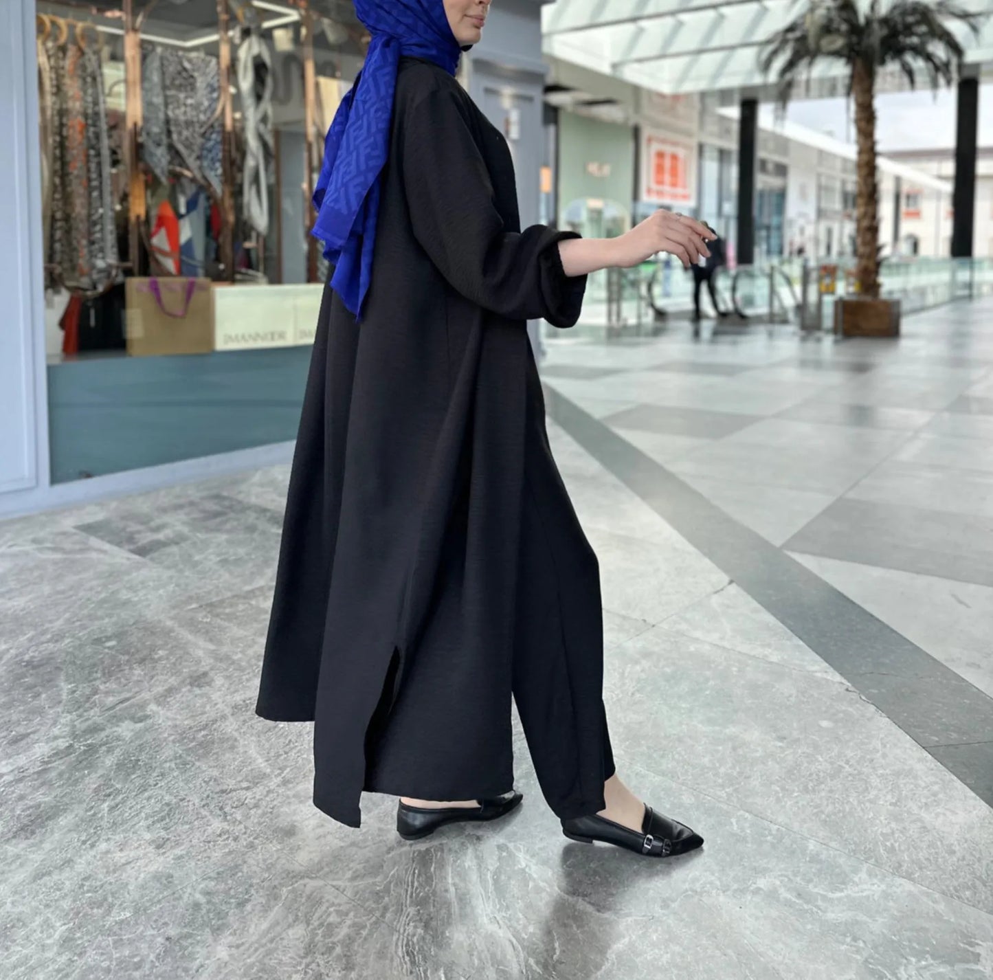 Muslim Dress for Women Blouse 2 Piece Set Long Sleeve Abaya Shirt Wide Leg Pant Suits Arabic Dubai Dresses Musulman Ensembles