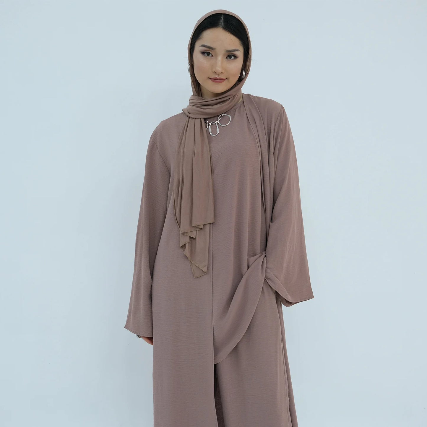 3Pieces Ramadan Eid Djellaba Suits Abaya Dubai 3 pieces Dress + Pants Muslim Sets Dress Abaya Dubai Muslim Islam Abayas WY2041