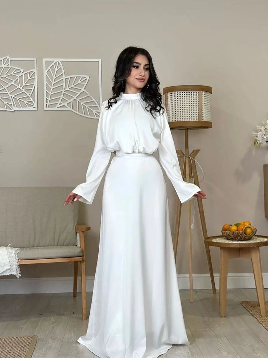 Eid Muslim Party Dress for Women Jalabiya Abaya Ramadan Long Dresses Abayas Woman Kimono Robe Caftan Vestidos Largos 2024