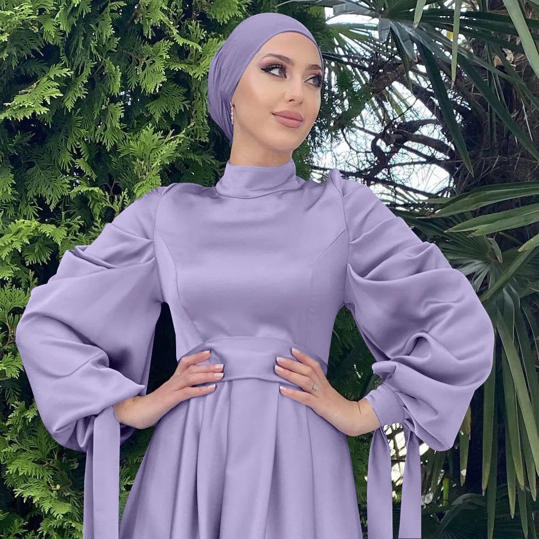 Eid Morocco Dress Women Muslim Abaya Arabic Hijab Dubai  Islam Kaftan Robe Longue Musulmane Vestidos Largos Ramadan 2025