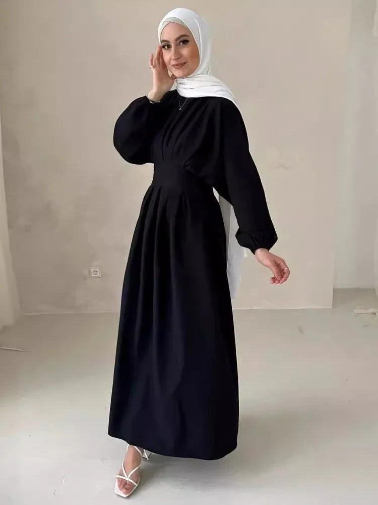 Eid Modest Muslim Dress for Women Jalabiya Ramadan Robe Dress 2024 Ramadan Caftan Party Long Dresses Vestido Largo Full Sleeve