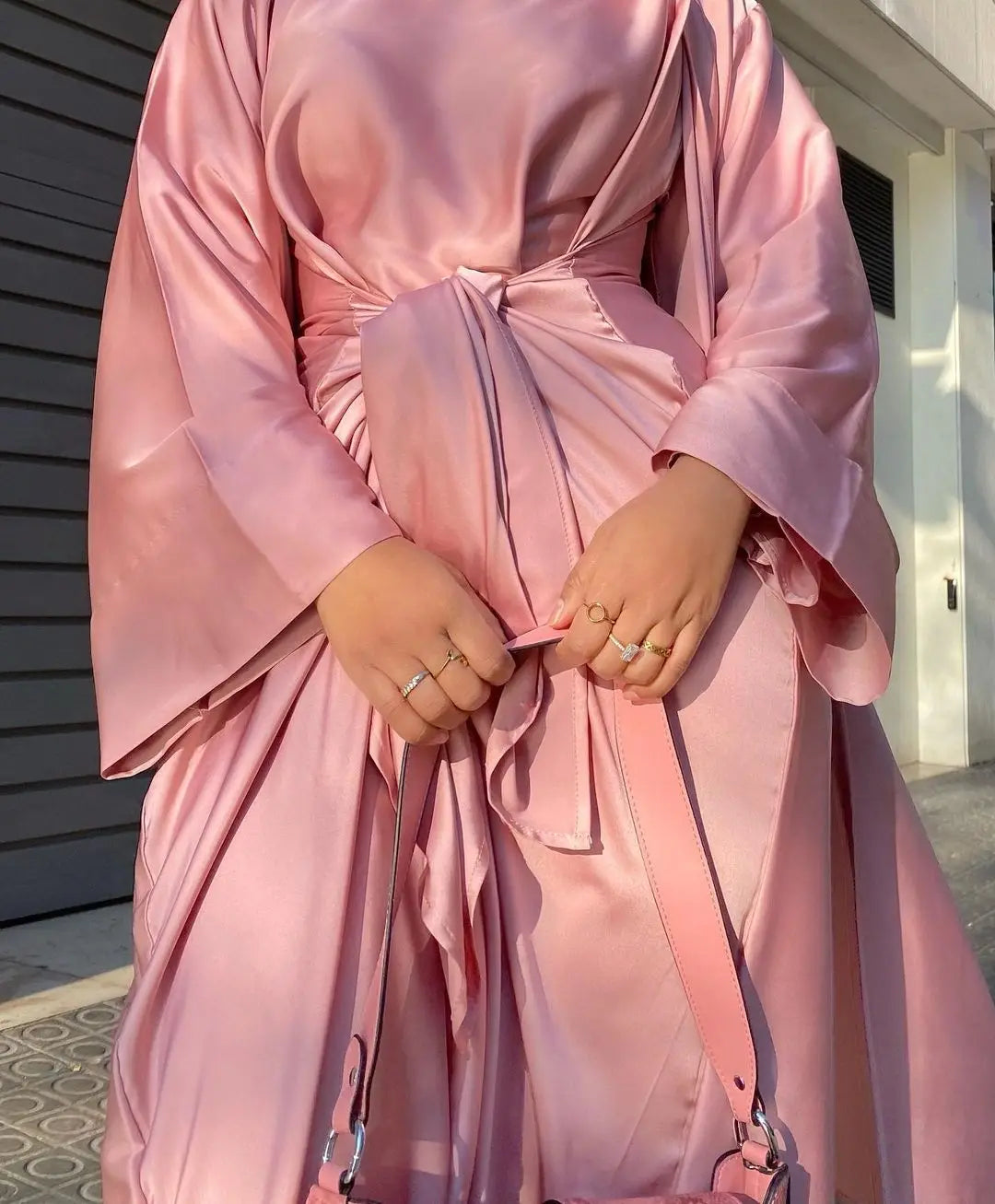 2023 Ramadan Muslim Dress Eid Mubarak Chiffon Open Abaya Kimono Dubai  Islam Kaftan  Clothes Abayas For Women Robe Femme Caftan