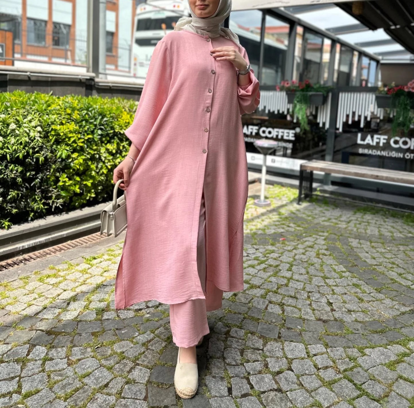 Muslim Dress for Women Blouse 2 Piece Set Long Sleeve Abaya Shirt Wide Leg Pant Suits Arabic Dubai Dresses Musulman Ensembles