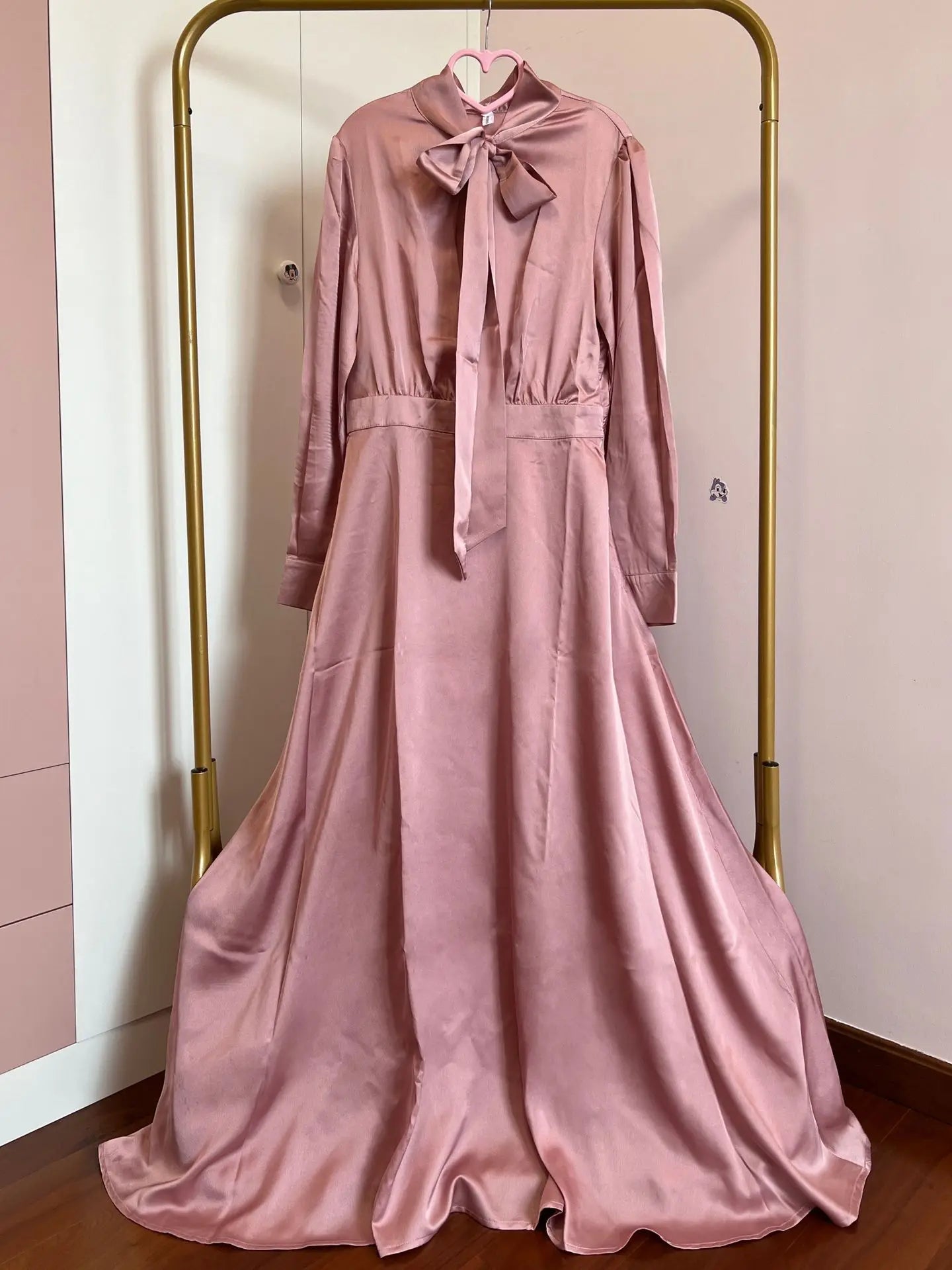 Eid Ramadan Dubai Muslim Turkish Satin Abaya Jalabiya Women Moroccan Caftan Party Maxi Dress Arab Kaftan Ribbon Robe Gown Abayas