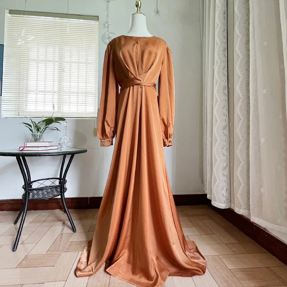 Summer Satin Abaya for Women Muslim Wrap Hijab Dress Eid Ramadan Abayas Dubai African Dresses Turkey Islamic Modest Kaftan Robe