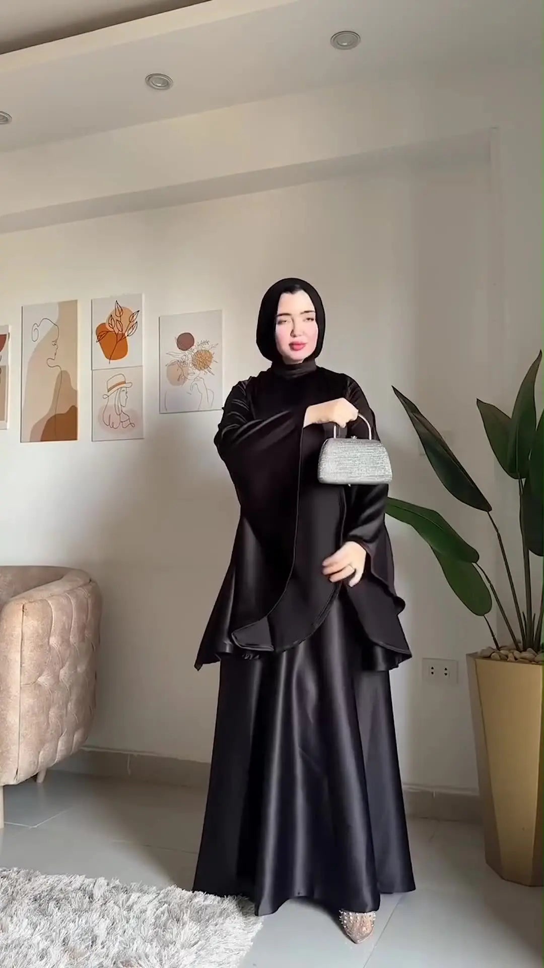 Eid Flare Sleeve Muslim Abaya Women Dresses Sashes Jalabiya Kaftan Solid Vestidos Arab Long Robe Ramadan Morocco Dubai Abayas