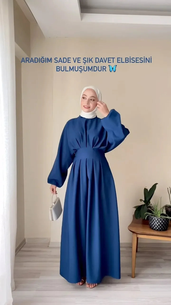 Eid Modest Muslim Dress for Women Jalabiya Ramadan Robe Dress 2024 Ramadan Caftan Party Long Dresses Vestido Largo Full Sleeve