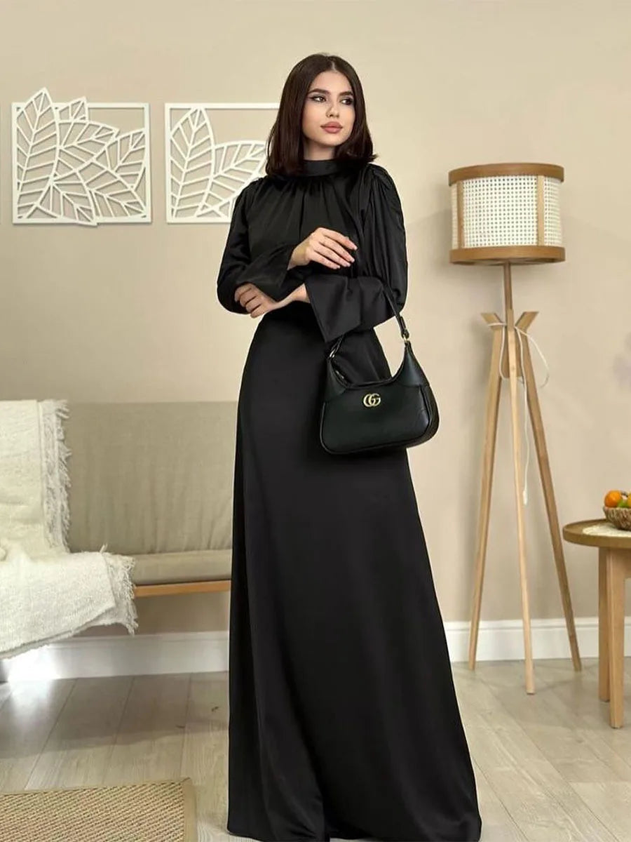 Eid Muslim Party Dress for Women Jalabiya Abaya Ramadan Long Dresses Abayas Woman Kimono Robe Caftan Vestidos Largos 2024